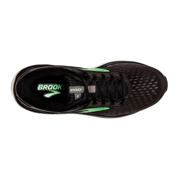 Brooks Dyad 11 Women's Black/Ebony/Green Running Shoes Size 9 Extra Wide - Picture 5 of 12